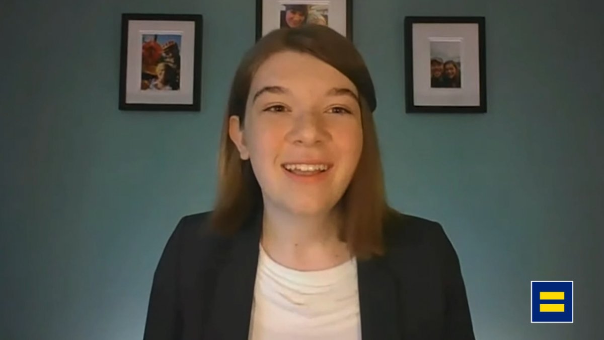 We are SO EXCITED to see that @keating_stella, the first #Transgender teen to testify before the US Senate – urging them to pass the #EqualityAct – will be a guest of <a href="/DrBiden/">Dr. Jill Biden</a> at <a href="/POTUS/">President Donald J. Trump</a>'s address to the Joint Session of Congress tonight!! INSPIRING.🏳️‍⚧️ #ProtectTransKids (📷: <a href="/HRC/">HRC</a>)