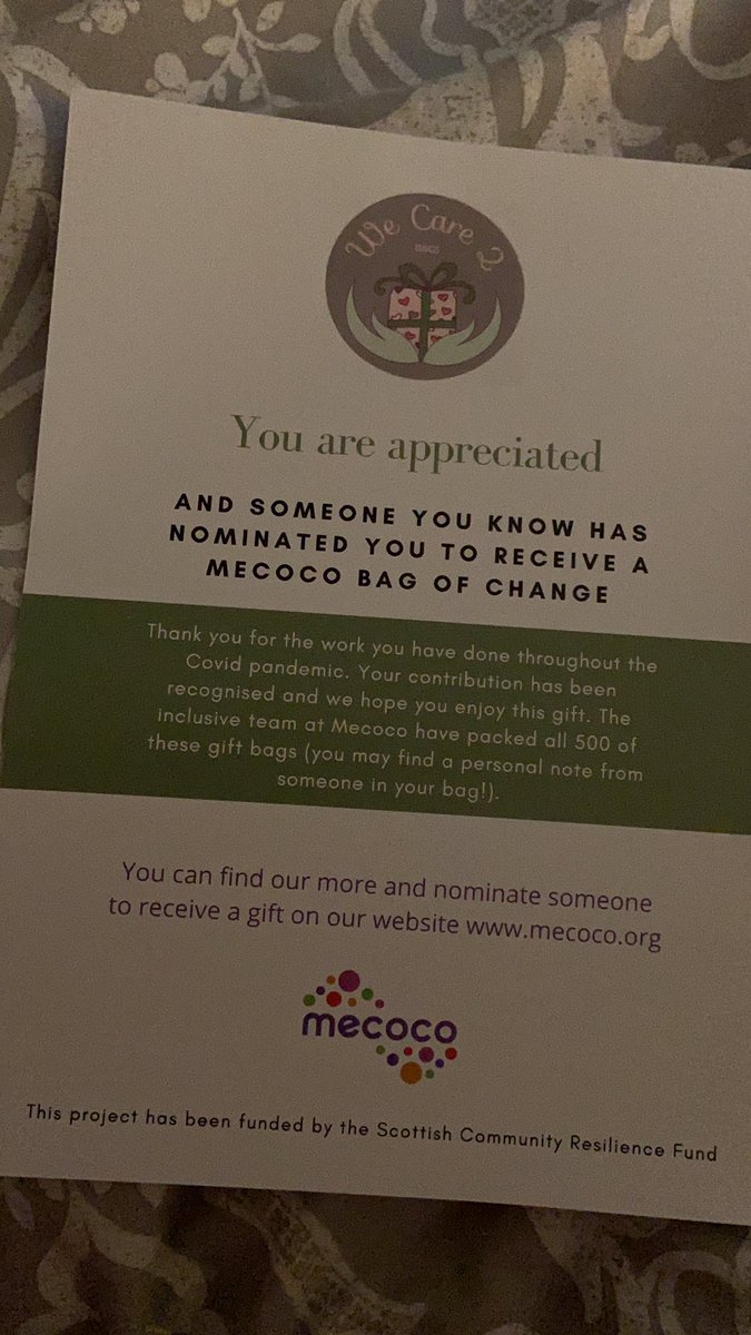 Bethany (@bethleslieslt) on Twitter photo Came back to this little parcel on my desk this afternoon after a very busy morning on the wards (the chocolate didn’t last long before being opened!!) Thankyou <a href="/MecocoUK/">Mecoco - Part of Sense Scotland</a> what a lovely gesture 🥰 check out their online shop! <a href="/NHSaaa/">NHS Ayrshire & Arran</a> #SmellsGoodFeelsGood Came back to this little parcel on my desk this afternoon after a very busy morning on the wards (the chocolate didn’t last long before being opened!!) Thankyou <a href="/MecocoUK/">Mecoco - Part of Sense Scotland</a> what a lovely gesture 🥰 check out their online shop! <a href="/NHSaaa/">NHS Ayrshire & Arran</a> #SmellsGoodFeelsGood