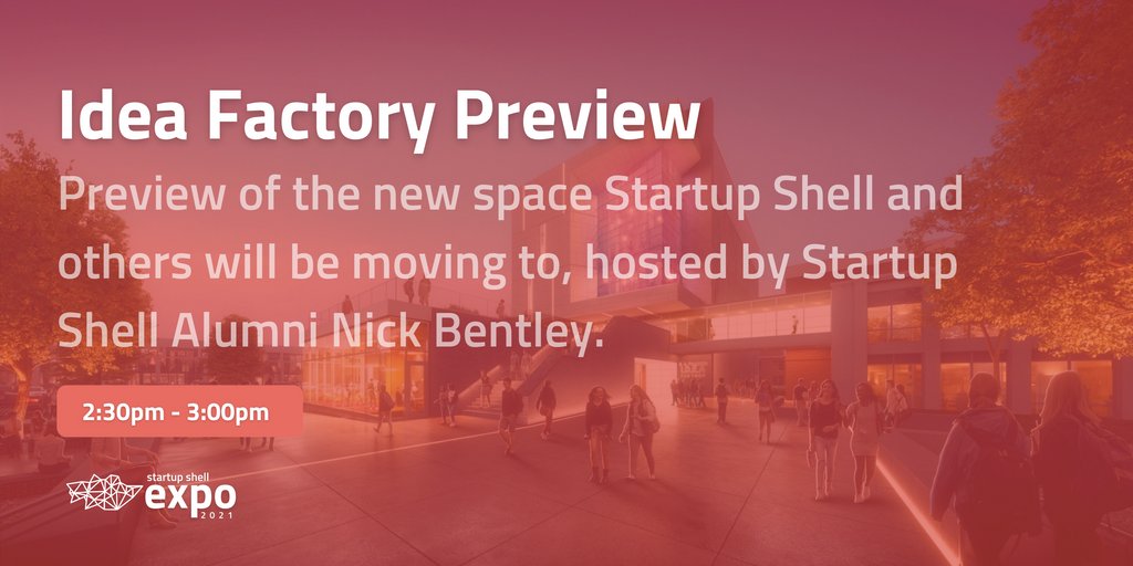 startup_shell's tweet photo. Idea Factory Preview STARTING IN 5 MIN!! Register here to attend: https://t.co/owoR5wfEJW #shellexpo #ideafactory #preview #umd #sneakpeak https://t.co/E3L38iuNCj