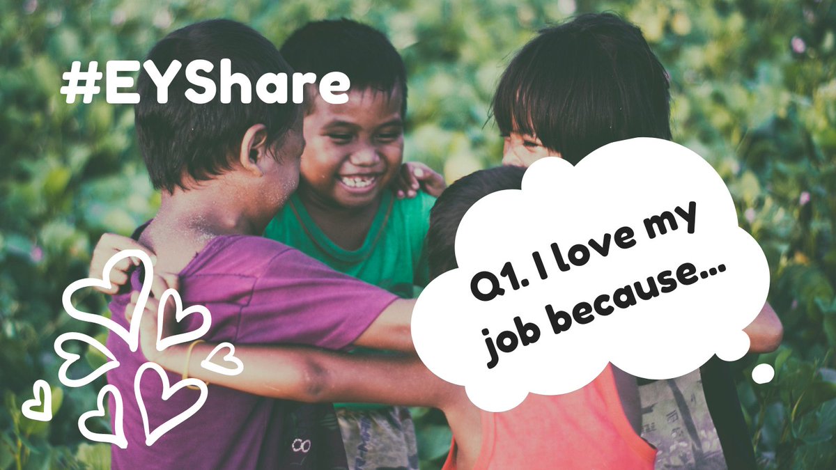 EarlyYearsIdeas's tweet photo. #EYshare Q1. Hey, we know it's the best job in the world (most of the time), but why do you love your job?
#eyfs #eytwittertagteam #EYTalking #EYMatters #ecechat #eyff #children #ey #eyp #earlyed #ecechat #teamearlychildhood https://t.co/hfszf5nlMA