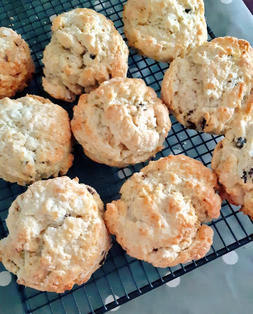 I made celebratory scotch eggs and scones. #birthdaycakeissopasse
