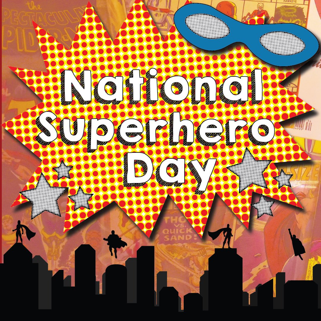 Happy National Superhero Day! Who’s your favorite superhero? 🦸‍♀️ 🦸‍♂️ 🦸 #uhcl #uhclearlake #uhclhawks #uhclstudentlife #uhclgetinvolved #superhero #nationalsuperheroday