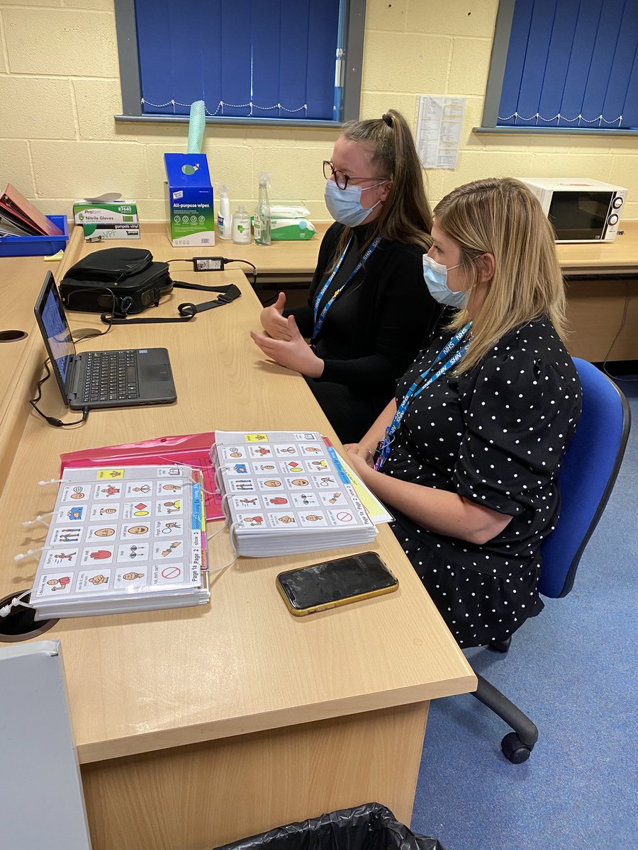 GreenFoldSchool's tweet photo. Fabulous refresher #PODD training from our Speech and Language team today to ensure consistency across the disciplines as we work collaboratively to support our amazing learners - thank you!! ππ #multidisciplinaryteam #keepingskillssharp @Comm_Matters @boltonnhsft @AceCentre https://t.co/b1T7K5LQc9