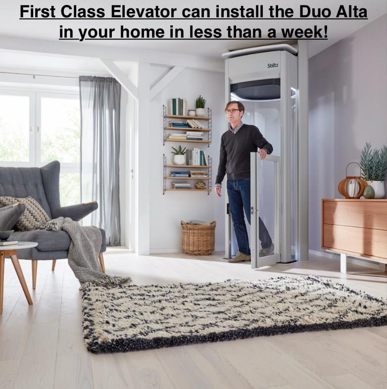 ClassElevator's tweet image. That&apos;s right, we can install a Duo or Trio in your home in less than a week. It is a simple stress free experience allowing you to stay in the home you love. Call us at 314.200.4389 to learn more or to schedule a free consultation. #Elevator #Stiltz #STL #Home