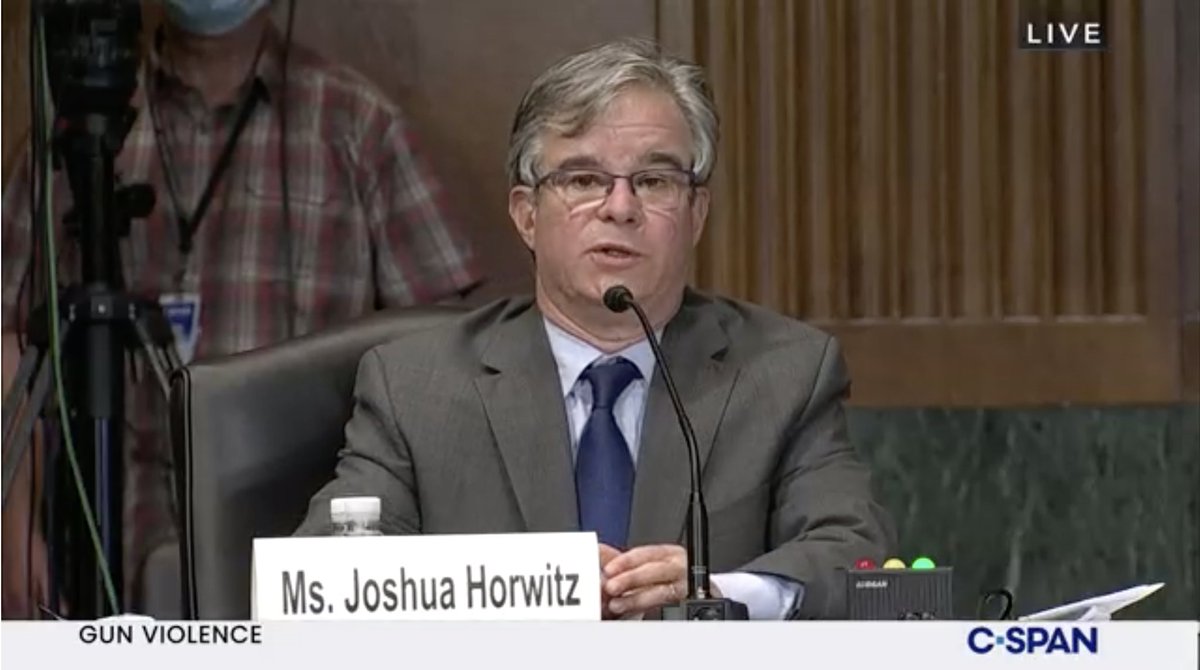 CAGVNews's tweet photo. Wonderful to see @CSGV Exec Dir @JoshuaMHorwitz testifying before @SenBlumenthal Judiciary subcommittee hearing about life-saving #ExtremeRiskProtectionOrder. He notes no court has ever overturned #EROP on constitutional grounds. https://t.co/V0TuBaLOJt