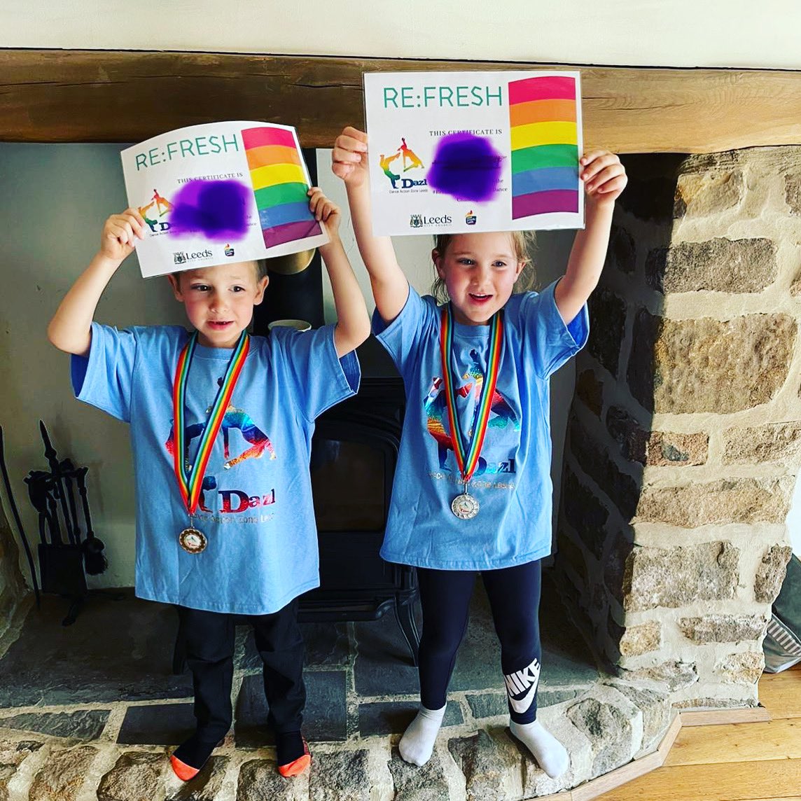 unionofdance's tweet photo. All the sparkles...all the colours! Well done you wonderful duo #feelgoodancechallenge very proud! #REFRESH21 @DAZL_Dance @YorkshireDance https://t.co/sgv8B7qmkB
