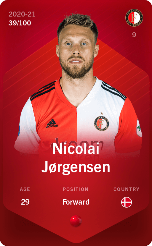 SorareDenmark's tweet photo. Rumor: Nicolai Jørgensen looking for a summer move away from Feyenoord Rotterdam. Rumors say he is going for a big money move more then playing time, so a risky Sorare card to hold over the summer.
#sorare #dktransfer #ntf #sldk https://t.co/APFOzfZIsa