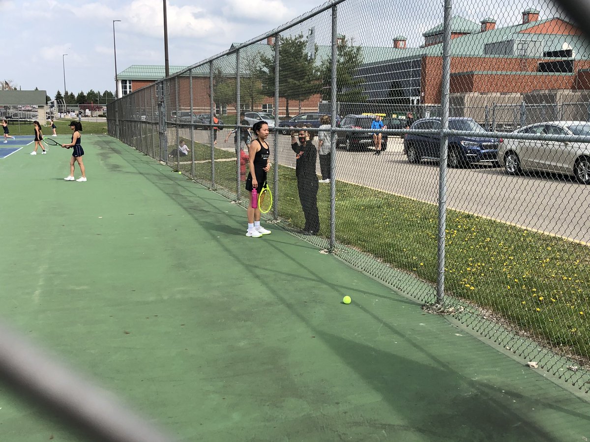 Varsity tennis taking on WL Central