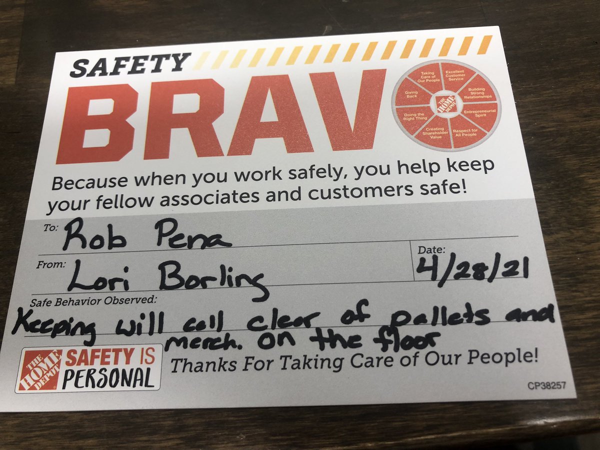 Rob taking care of slip trip and fall issues in our will call area by keeping it clean and organized.