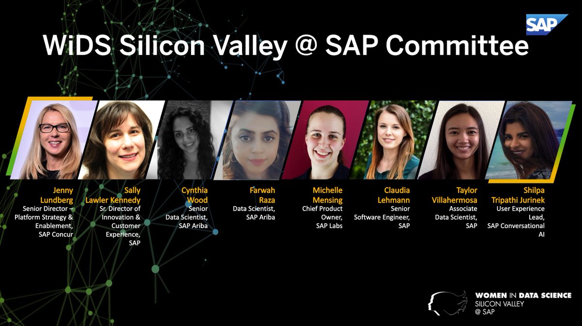 #WiDS2021 was a huge success! Thank you <a href="/Jenny_Lundbergs/">Jenny Lundberg</a> <a href="/SLawlerKennedy/">Sally Lawler Kennedy</a> <a href="/CynthiaWood27/">Cynthia Wood</a> <a href="/RazaFarwah/">Farwah Raza</a> <a href="/DataMichi/">Michelle Mensing</a> <a href="/cllehmann22/">Claudia Lehmann</a> Taylor Villahermosa &amp; <a href="/tripathishilpa/">Shilpa Tripathi Jurinek</a> for making our Virtual WiDS 2021 a reality!