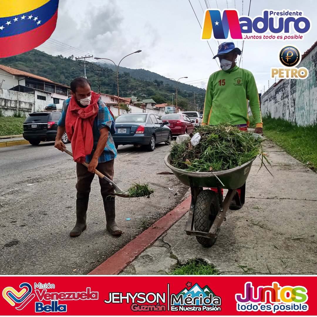 MiMeridaBella_'s tweet photo. #28abril
Seguimos con las actividades dedicadas al mantenimiento, limpieza y embellecimiento de toda nuestra ciudad, el dia de hoy continuando con el trabajo en la Avenida Los Próceres correspondiente a la parroquia Mariano Picón Salas, municipio Libertador, estado Mérida. https://t.co/pOpJGcPJHM