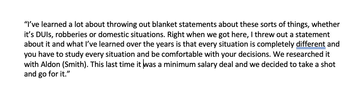 RT @MikeDugar: John's direct quote on domestic violence today. Response came after a question about Aldon Smith. https://t.co/mmSNSEisJe