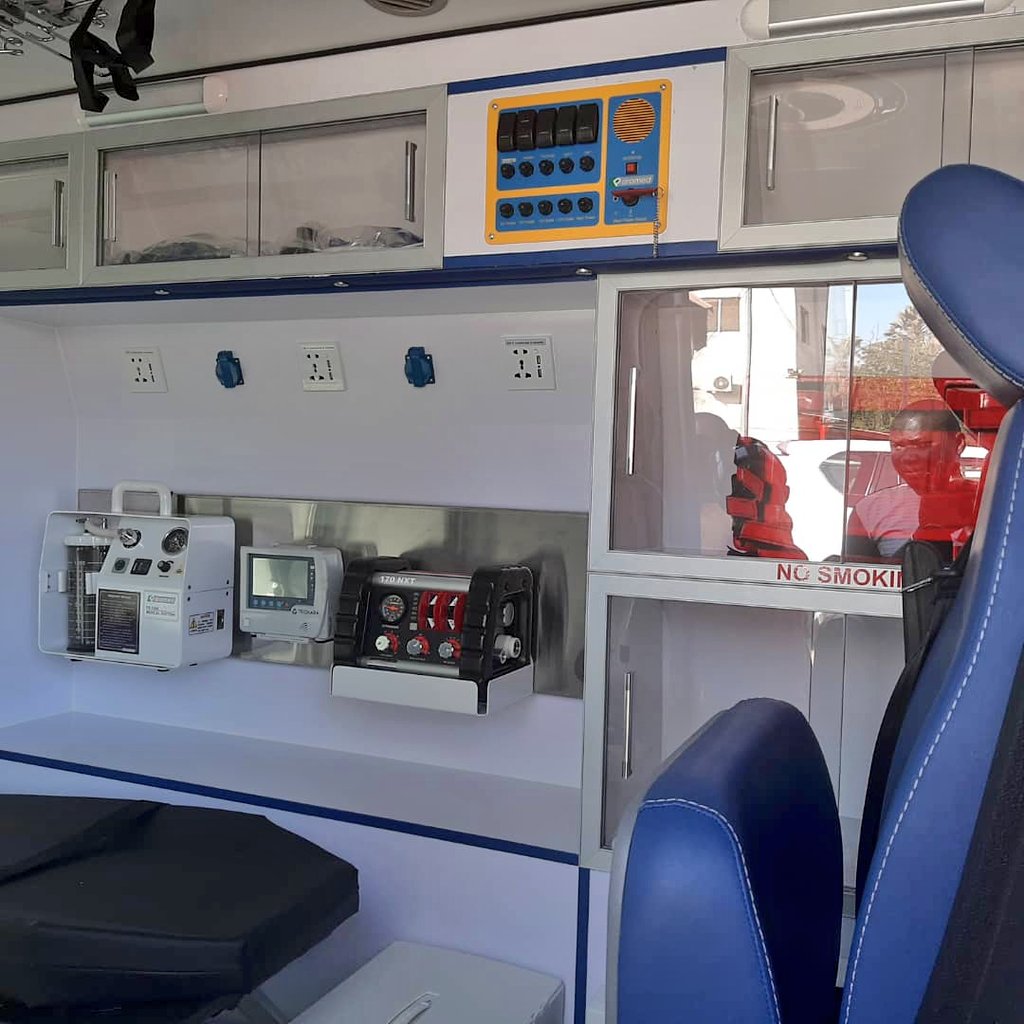 GambiaRedCross's tweet photo. The GRCS received two additional new ambulances to boost its Preparedness &amp; response to disasters, crisis &amp; other health emergencies including #Covid19

Special appreciations to @EUinTheGambia for the funding,  @CruzRojaEsp, @europeaid, @mrcunitgambia, @ifrc for the partnership. https://t.co/cJSUyR0UYM