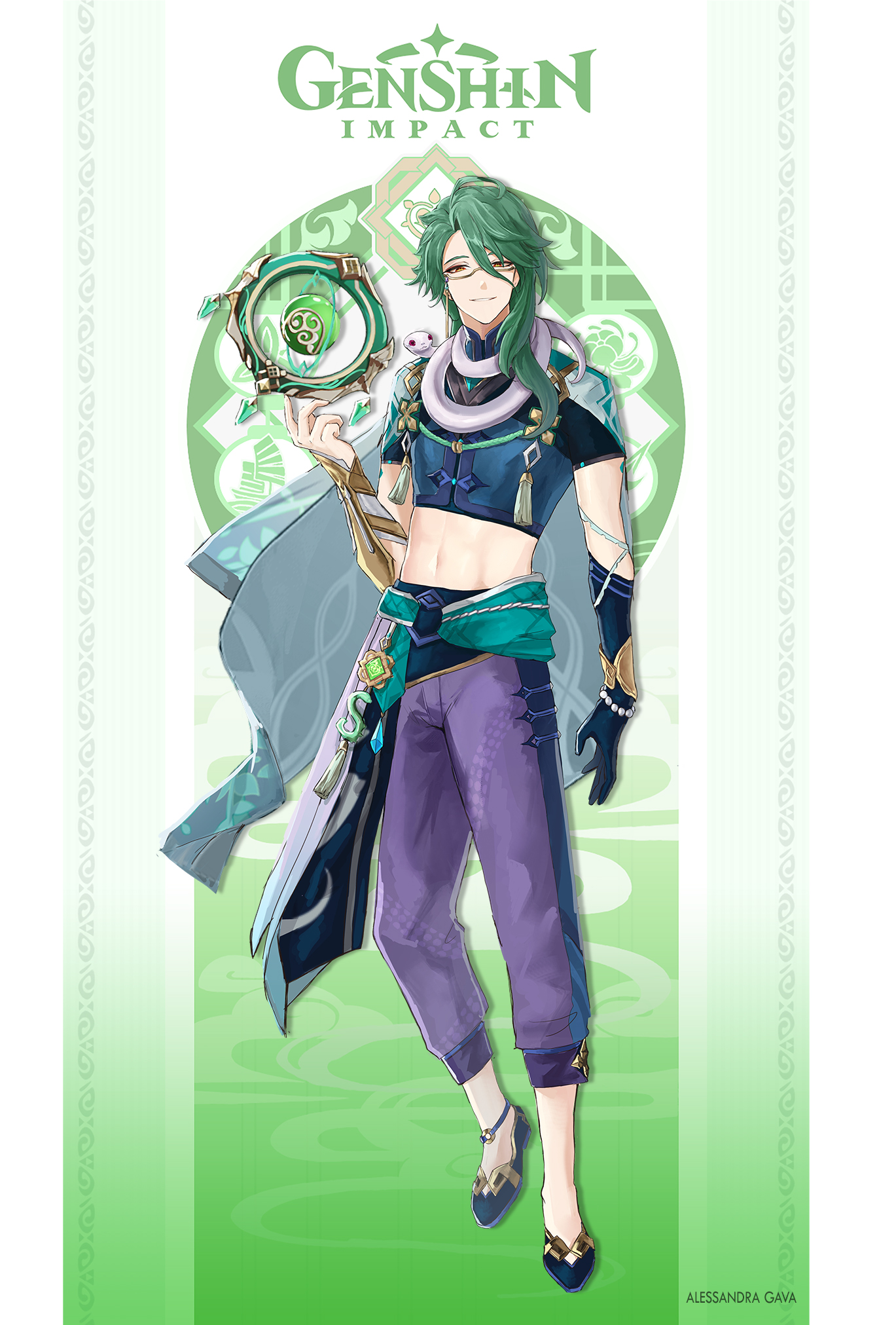 Alessandra Gava on Twitter: "little fan art of Baizhu (@GenshinImpact