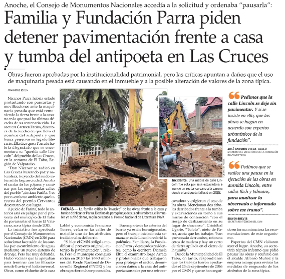 cleporati's tweet photo. Pareciera q la Municipalidad de @eltabo_oficial está empecinada en destruir parte de "el litoral de los poetas" en #LasCruces, y no solo la casa de #NicanorParra sino q tb varias casonas antiguas de este antiguo balneario. 
Así se destruye el turismo y la memoria

cc @culturas_cl https://t.co/mNWrUGEVi4