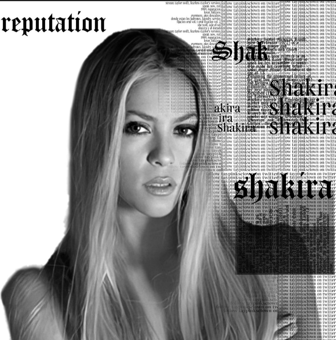 Shakira as Taylor Swift's albums a thread;