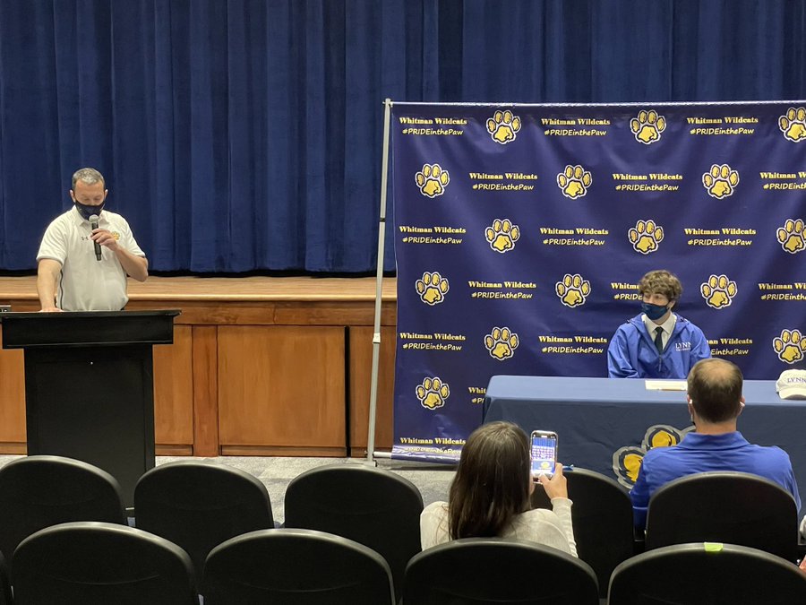 Congratulations to Ryan Herod for committing to play lacrosse for Lynn University next year at our National Letter of Intent signing day. We are very proud of you, and best of luck! 
<a href="/MWWildcats/">Whitman Athletics</a> @MPN_bchavez <a href="/chosenspotradio/">Chosen Spot Radio 🎙</a>