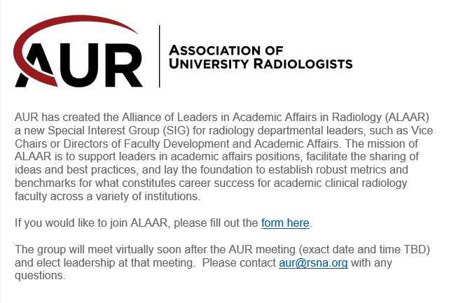 Are you an @AURtweet member and a leader in #AcademicAffairs #FacultyDevelopment? Join #ALAAR to collaborate with and learn from others in this space!!!

📝AUR members register here:
bit.ly/3dWCi4V