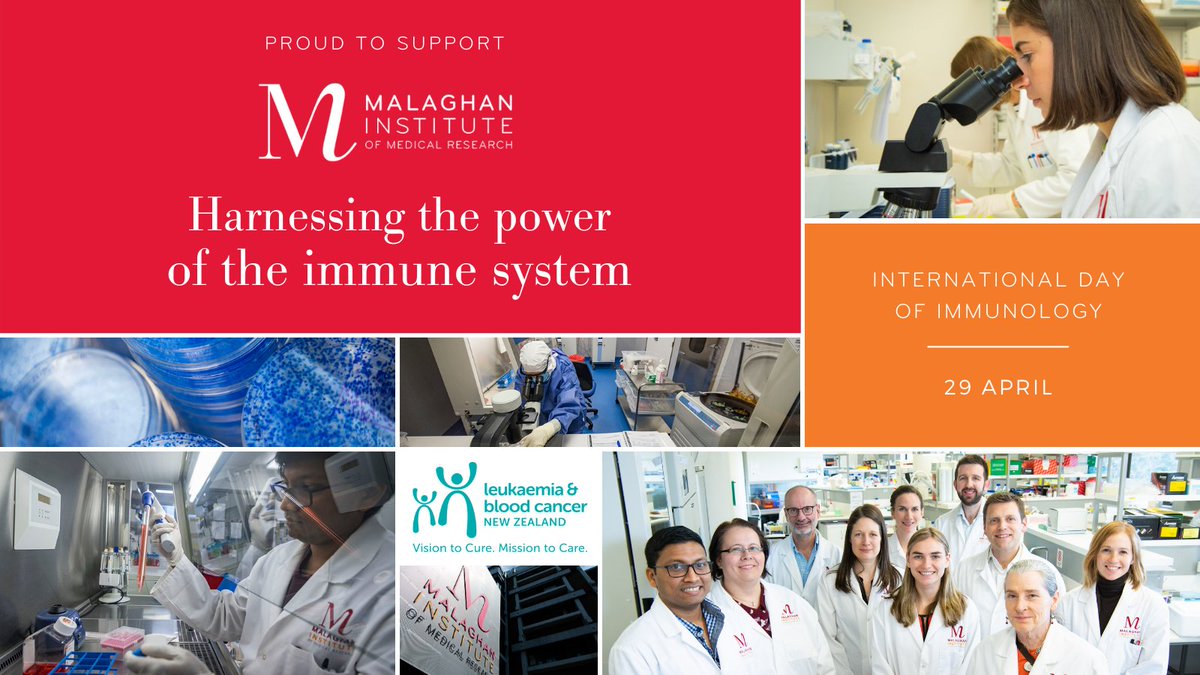 Today is #InternationalDayofImmunology 🌏👩‍🔬🧑‍🔬 We are proud to be supporters of @Malaghan_Inst #DayofImmunology #ThankYouImmunology