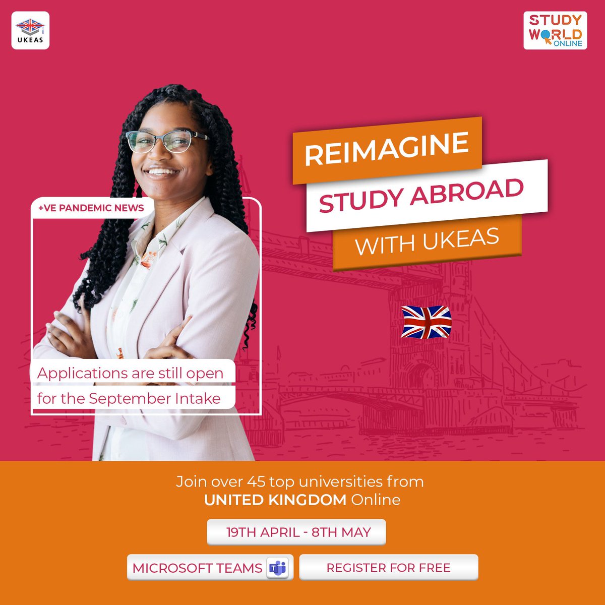 Ad breakGet access to over 45 Uk top universities in this FREE webinar chat by  @ukeasnaija starting on the 19th of April to the 8th of May 2021.Link: http://ukeas.com/smallie Tuition fees start from 12k pounds.