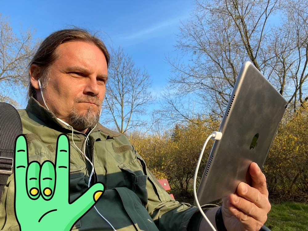 Our @Socialiteapp and Cashculator developer, <a href="/mackozer/">Krystian Kozerawski</a>, enjoys the warm spring weather
