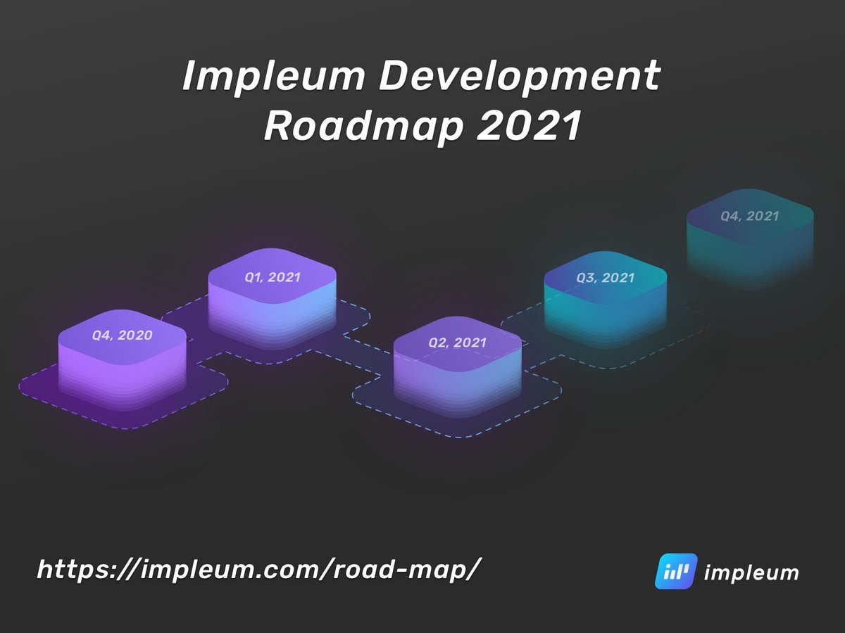 Impleum Development Roadmap 2021

Impleum is excited to announce an updated Development Roadmap for the remainder of 2020 and heading into 2021.
Updated RoadMap:

impleum.com/road-map/