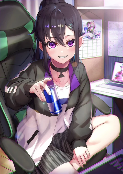 レッドブルは飲んでも飲まれるな🙄
#一ノ瀬の絵 #一ノ瀬うるは 