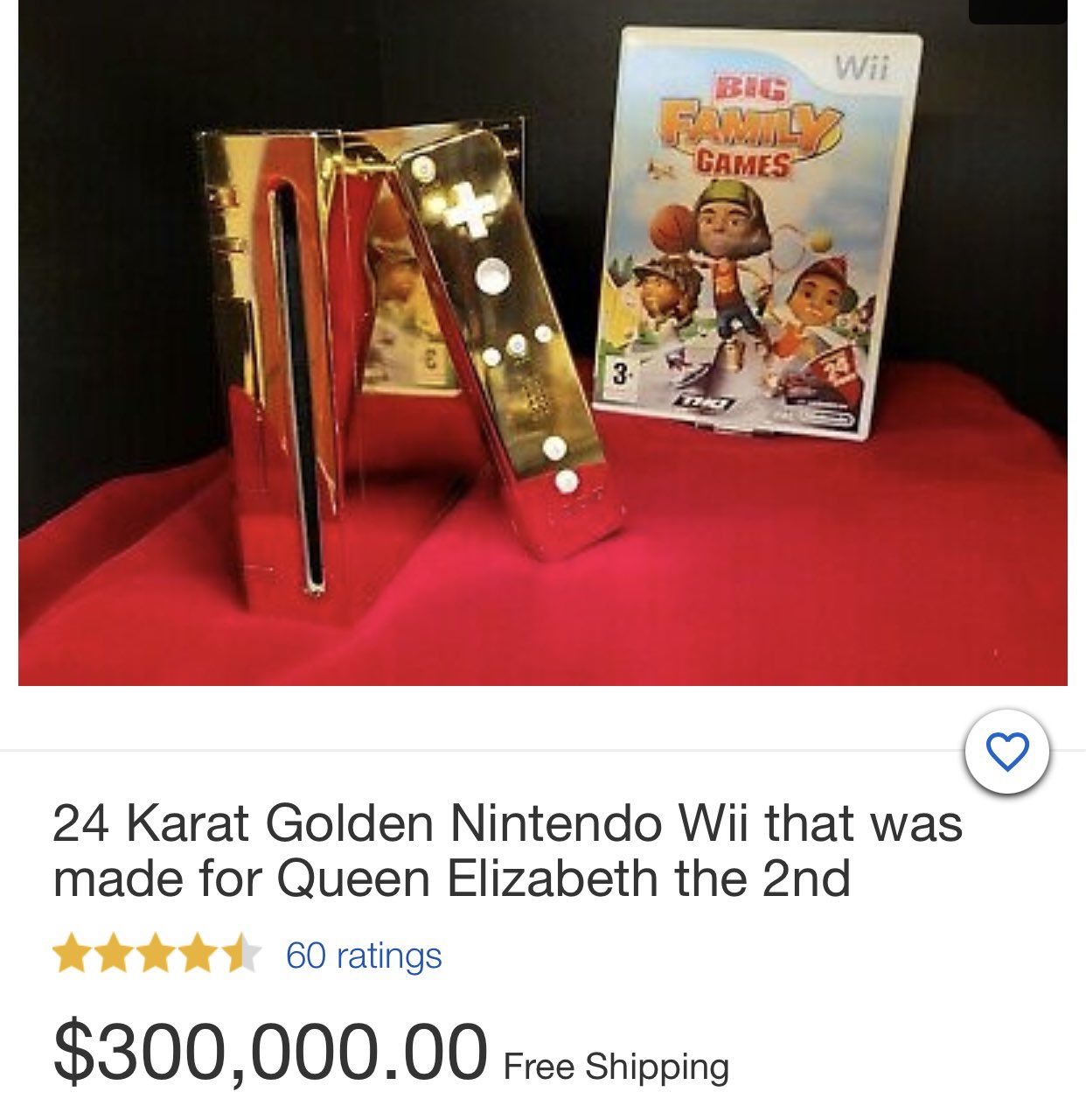 Chemie scheidsrechter kleding Leonhart on Twitter: "Your majesty I present to you a golden Nintendo Wii  and... Big Family Games. https://t.co/8rBih0x0UV" / Twitter