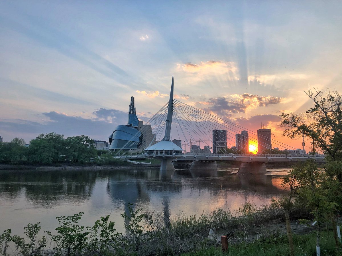 May: May brings leaves and warmer weather, and usually the first rainstorms that can result in interesting clouds. One year, the spring flooding left behind some rather larger flotsam.  #Winnipeg  #photography 6/