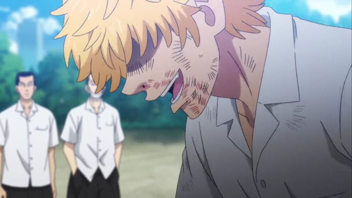 かとゆう 東京リベンジャーズ アニメ好きな人と繋がりたい 3話 Resolve 見たぞ タケみっち バカ カッコイイ 武道がヒナを庇う時震えながら その手を話せ って言ったシーンがマジ好きやわ W マイキーの どうやって死にてぇ