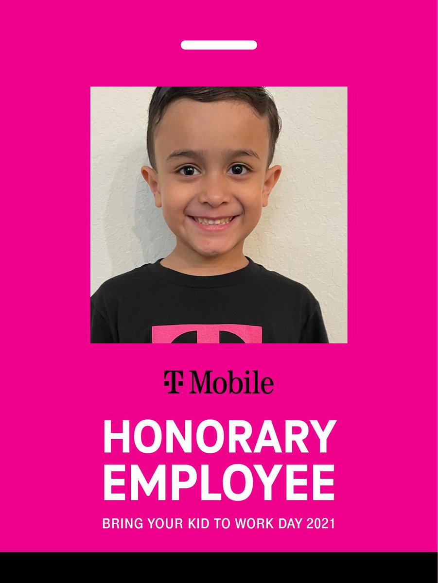 Daniel was super excited to receive his #MagentaKids Box today! What a amazing place to work! #FutureLeadersInTheMaking