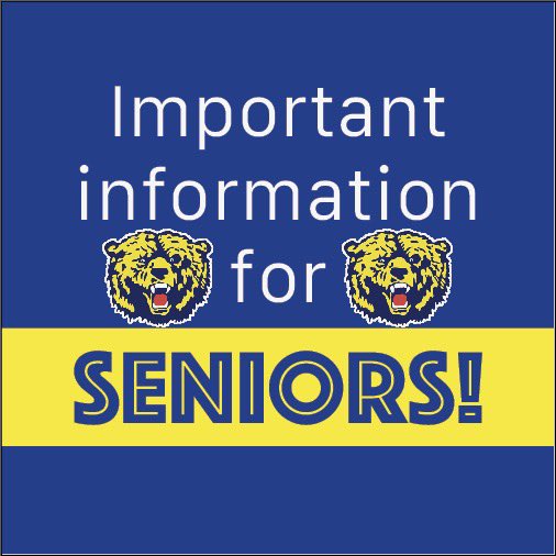 SENIORS: Here’s a thread of some important info!!