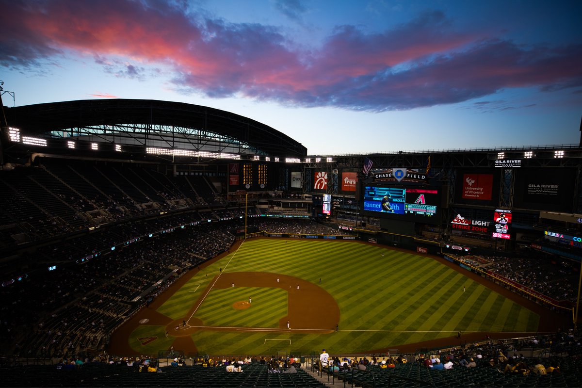 MLB's tweet image. Nothing quite like a baseball sky.
