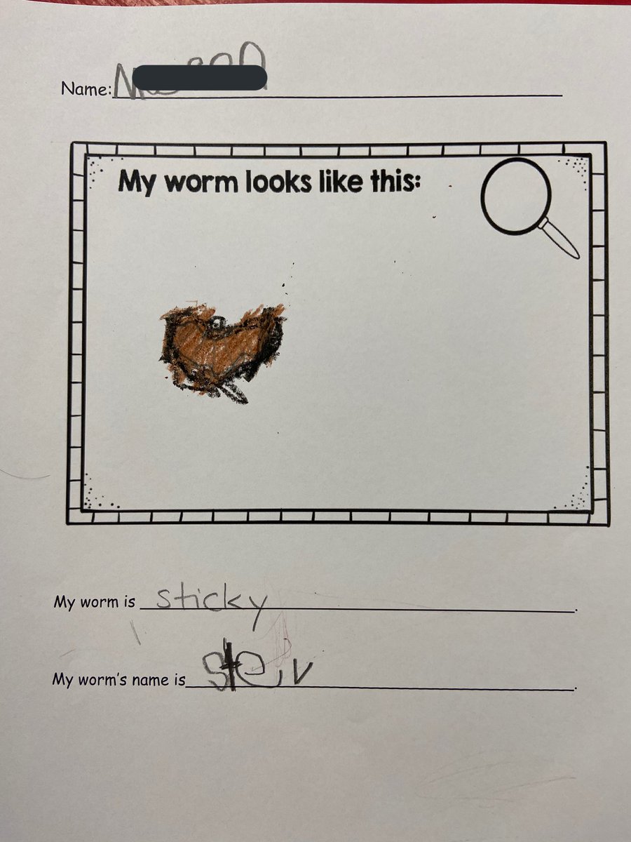 We have been learning all about worms this week in kindergarten <a href="/EJSMSchool/">Ecole J S McCormick</a>.