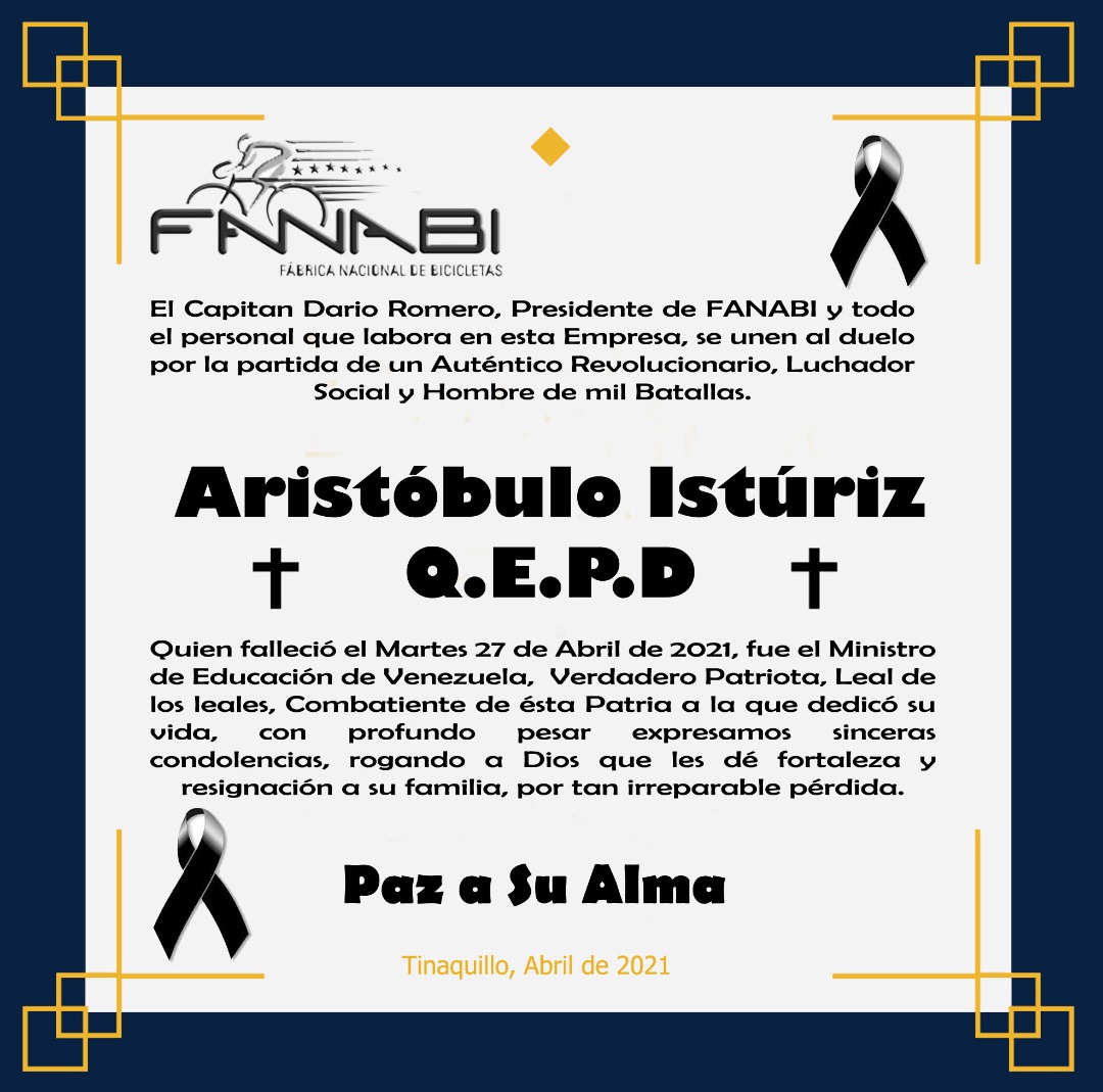 Honor y Gloria al profesor y camarada @psuvaristobulo hasta la Victoria siempre