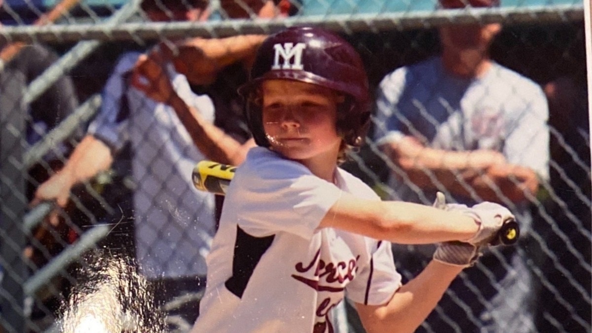 MIHSBaseball's tweet photo. Celebrating our wonderful seniors (with embarrassing Little League pics)! First up @Nathan_buchan17 OF and 
@UofRBaseball  commit. https://t.co/Rz8hwGyigf