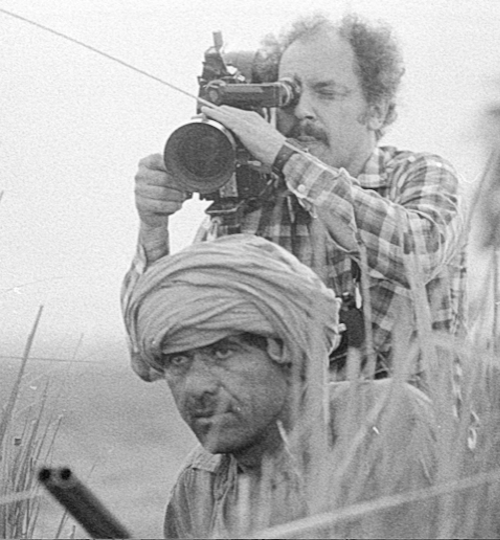 Posting one more shot in this batch of photos, a behind-the-scenes photo of photographer Frank Boll shooting part of one of the iconic sequences from the "Crane Hunters of Pakistan" film. (Of course Frank was not in the shot used but the hunter was.)  #Pakistan