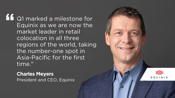 #Equinix had a great start to the year and remains well positioned to help accelerate digital transformation in the enterprise market. Read today's earnings press release for all the details. eqix.it/3vwnMXJ
