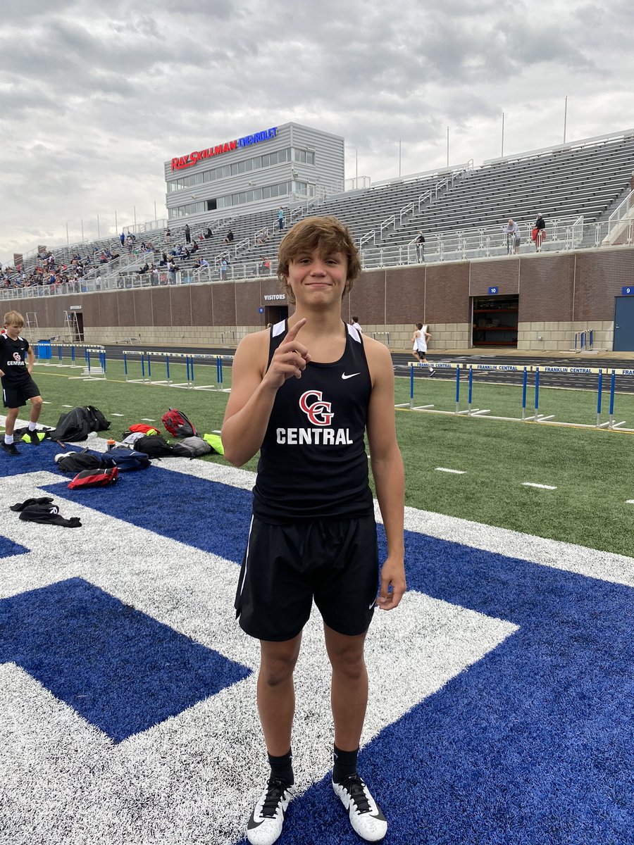 CGMSCTrack's tweet image. Congrats to Brady Dicken, Central’s new school record holder in the 100 meter dash! 11.15 seconds! #trojanpride #trojanspeed