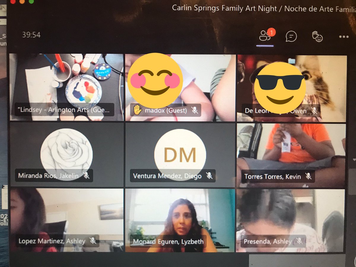 Everyone is working so hard on their mural part. Did you know you can mix blue and yellow paint to make green? <a href="/apscspr/">Carlin Springs Elementary School</a> <a href="/Melinda_APS/">Melinda Phillips</a> <a href="/APSArts/">APS Arts Education</a>