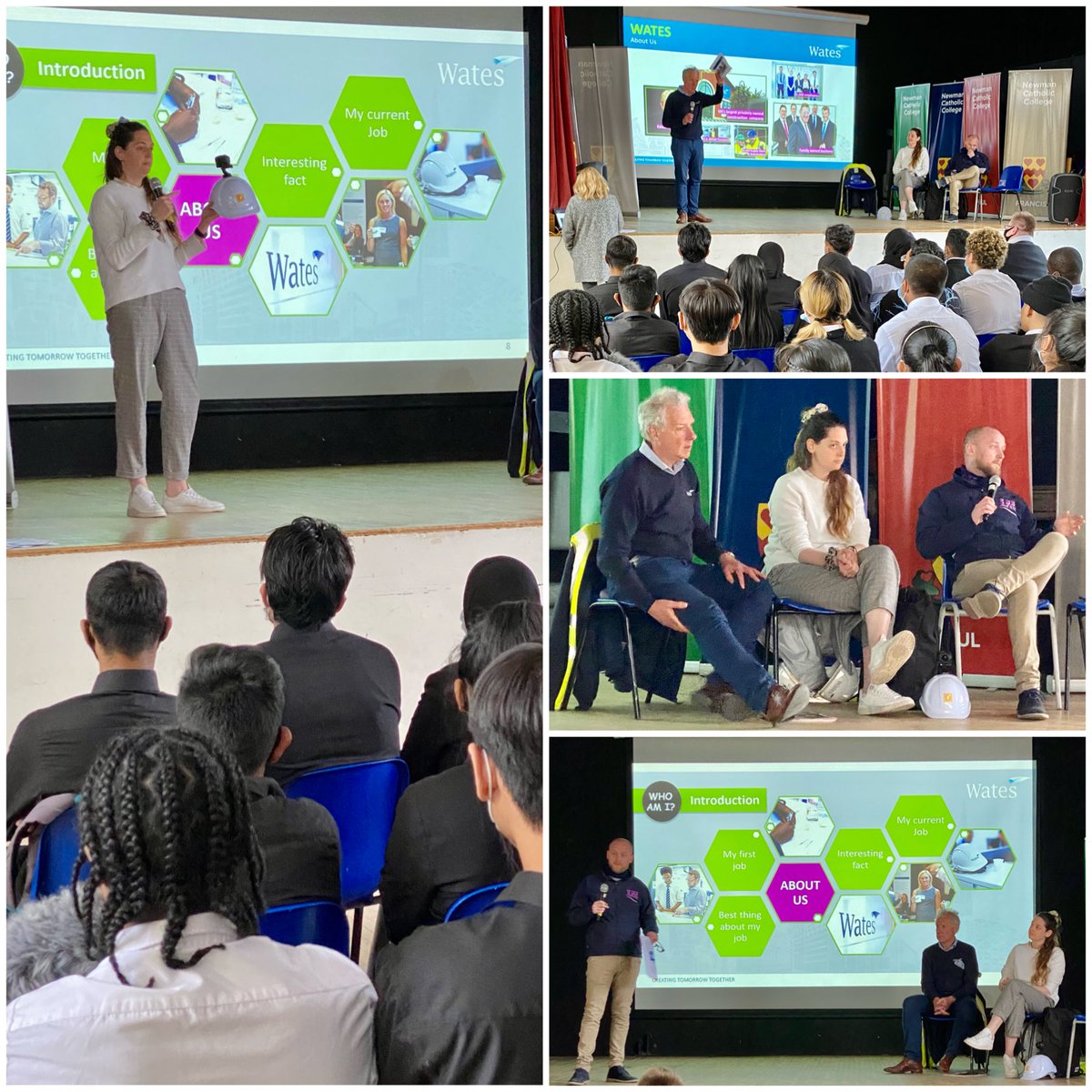 NCCBrent's tweet photo. In 6th Form Enrichment we were treated to a presentation on #construction from @WatesGroup @DeniseSouthard5 #knowleshouse A huge thanks to Paul, Project Manager. Sophie from @buildots & Eren from #Llj We learnt about the many career opportunities! https://t.co/8fWptbBxCh https://t.co/0ID3klUlII