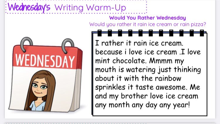 Warming up our brains each day with writing warm ups! 💪🏻✏️ <a href="/Frps_Tansey/">James Tansey School</a> #tanseycares #tanseywrites #secondgrade
