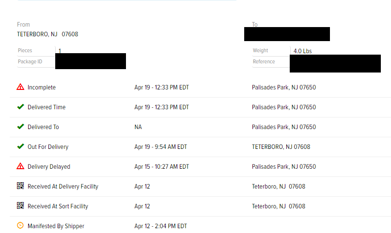 harry413harry's tweet photo. @stockx Is this how you treat customers?  I reached out after the app showed that the parka I bought was delivered when in fact I wasn't and the carriers' tracker shows "incomplete" as the final status.  i opened up a case with u and there is still an open investigation... https://t.co/okLhjunz0O