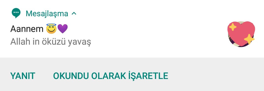 Bir yeni sevgi dolu mesaj...