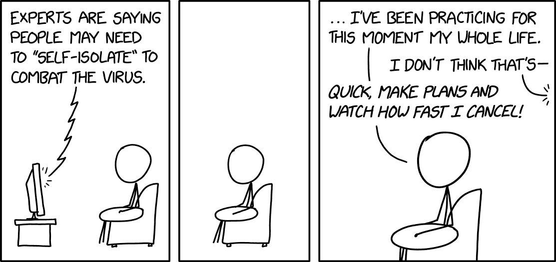 libbyanelson's tweet photo. Sometimes I think about how @xkcd has just been out here writing a perfect social history of the pandemic in real time. https://t.co/WelezD6JJ1