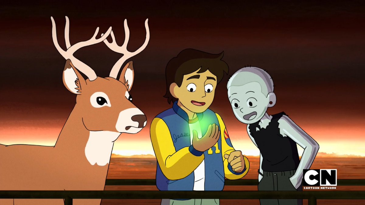 Infinity Train Book 2: Cracked ReflectionWe now follow the physical reflection of Tulip making a name for herself with the help of a passenger named Jesse and a magical deer. The topic of identity is very insightfully discussed, and it challenges the preset rules of the train