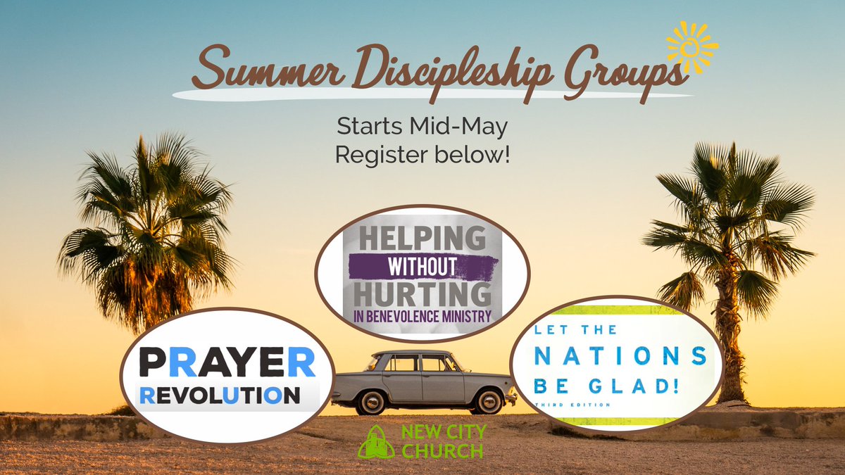 We are excited to share three Summer Discipleship Groups with you! They are focused on three important topics of Christian faith. Register on the webpage of your preferred group!

newcityhamilton.com/discipleshipgr…