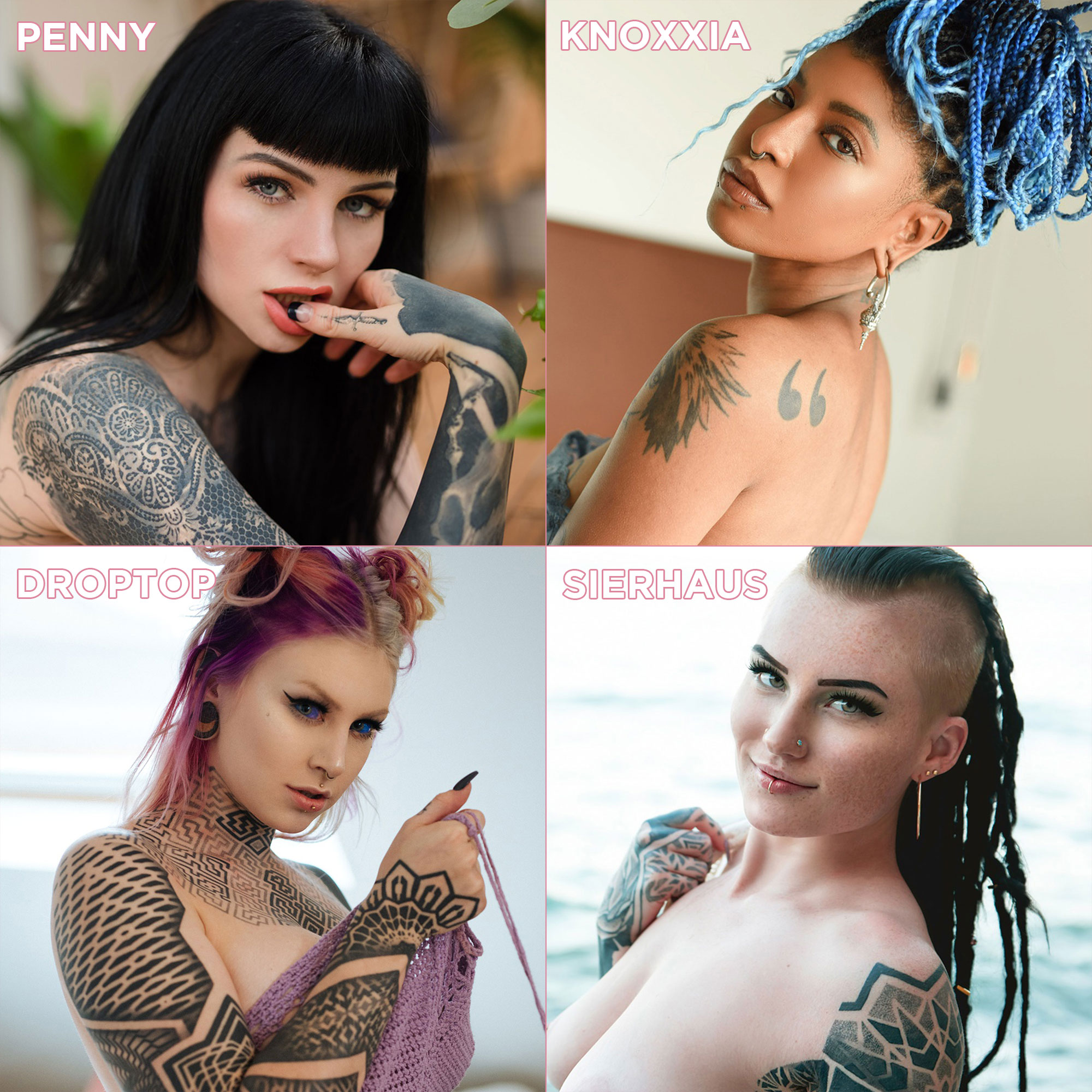 SuicideGirls on X: Help us choose our next profile pic! Let us know who  you voted for in the comments below 🥰 @pennysuicide Knoxxia @droptopsavage  @SierhausSuicide - t.coO87SqA64yP t.co0EfAO1GAs3  X