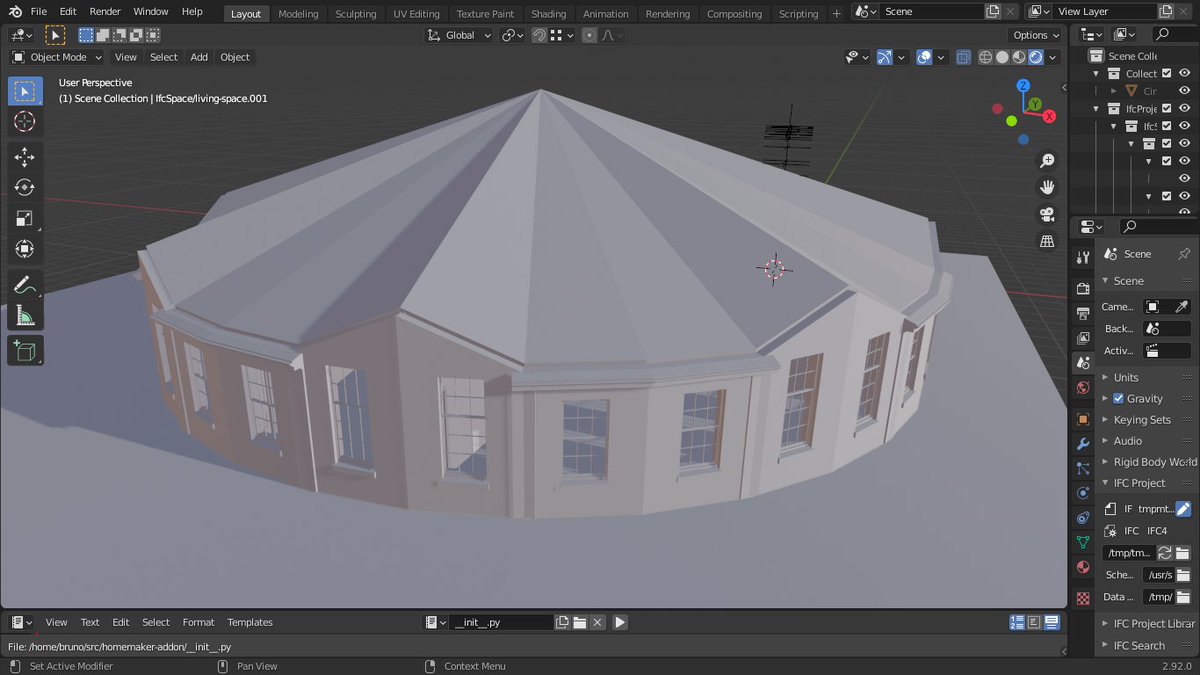 Walls such as gables now follow the roofline using polygonal bounded half space clipping