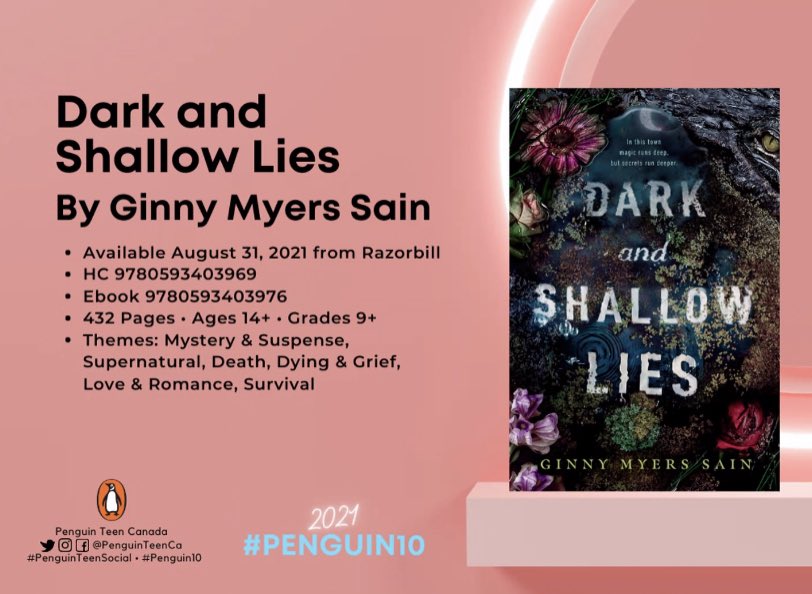 Super excited for this one! It sounds so atmospheric and set in Louisiana!  #DarkAndShallowLies  #Penguin10  #PenguinTeenSocial  @PenguinTeenCa